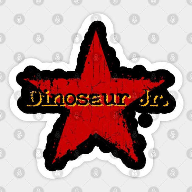 best vintage star Dinosaur Jr. Sticker by BerduaPodcast